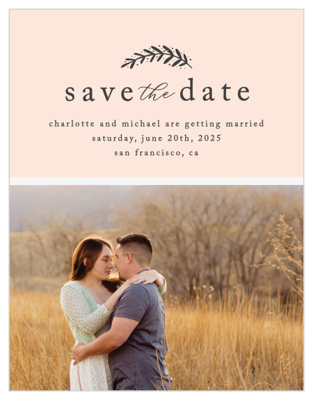 Announce your big news with our darling Perfectly Personalized Save the Date Cards!