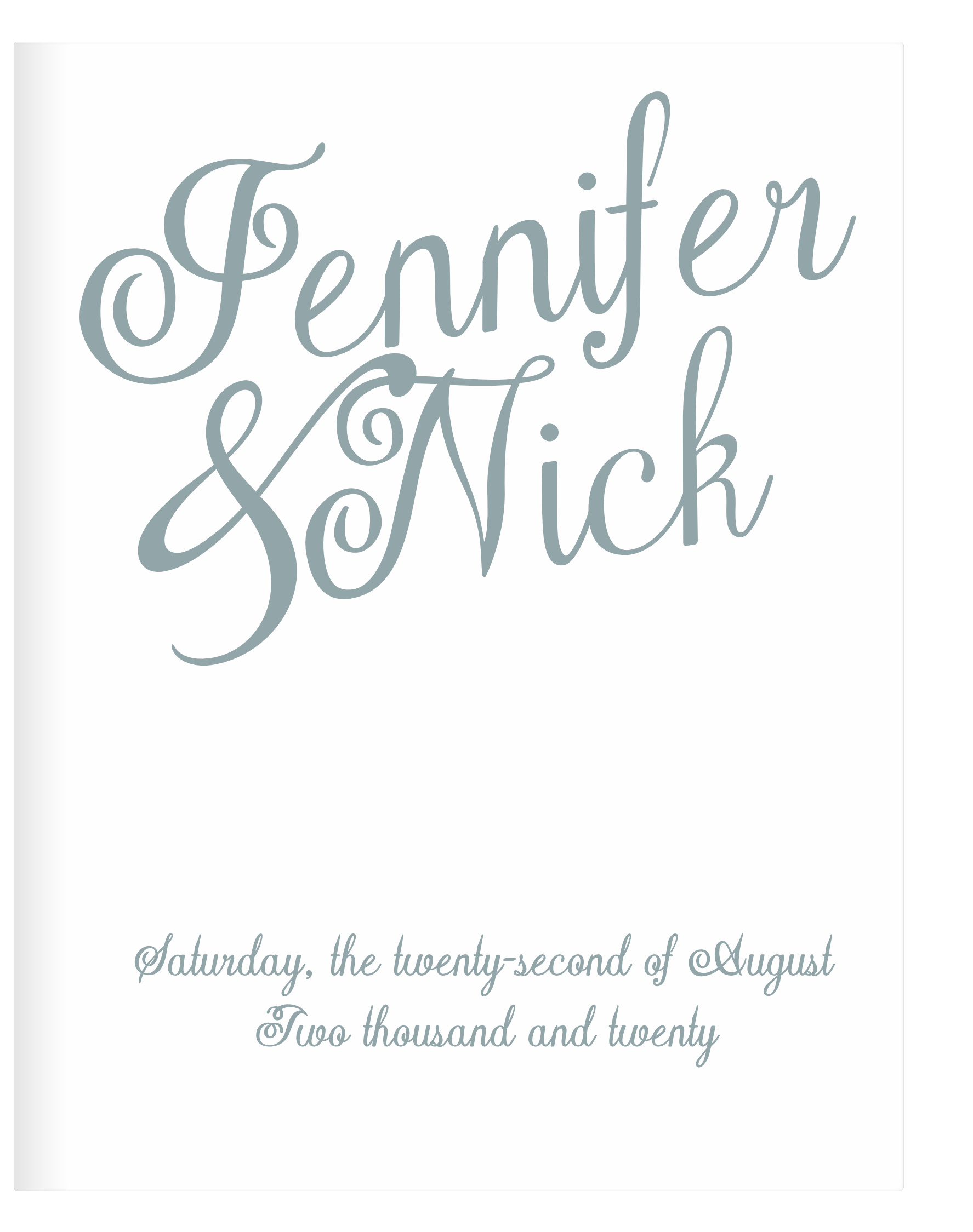 Plain Elegance Guest Book