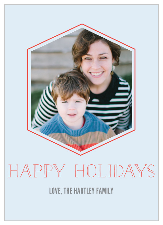 Looking for something a little more modern to send out this holiday season? The Geometric Greetings Holiday Cards' smart design says "Happily Holidays" with a fresh, contemporary style.