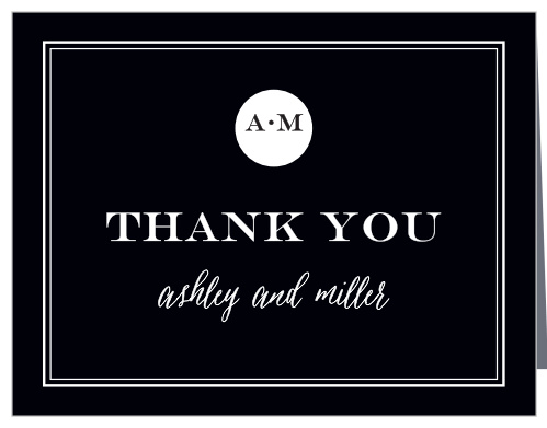 The Modern Elegant Thank You Cards are a thoughtful way to remember those who celebrated with you. 