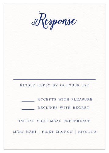 The Watercolor Anemone Response Cards are simple enclosure cards that coordinate with the Watercolor Anemone Wedding Invitation Suite