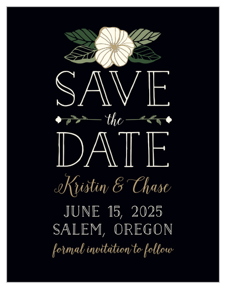 Say "I do" to beautiful style with the Garden Floral Save-the-Date Magnets from the Crafty Pie Collection at Basic Invite.
