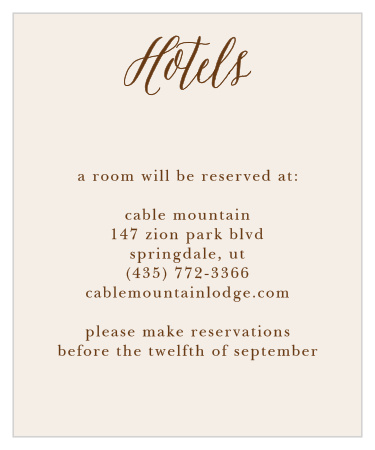 ustomize the Drawn Together Accommodation Cards to match your wedding theme. 