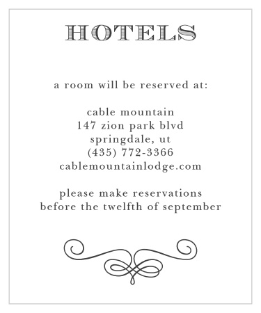 The Fancy Chalkboard Accommodation Cards are part of the Crafty Pie collection by Basic Invite.