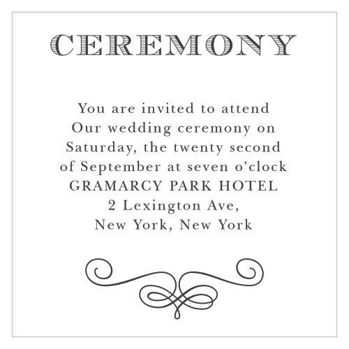 The Fancy Chalkboard Ceremony Cards are part of the Crafty Pie collection by Basic Invite.