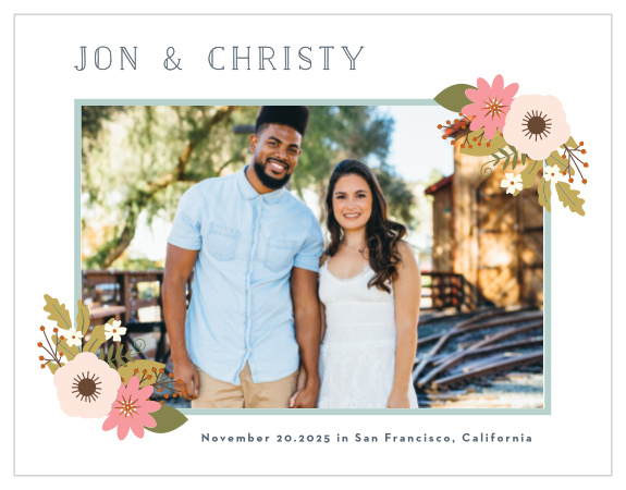 The Retro Ribbon Save the Date Cards are a perfect way to let your future guests know you'd like them to be a part of your big day!