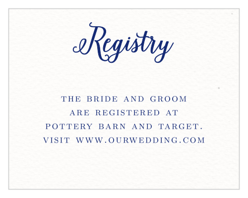 A printed background with the look of watercolor paper makes the Watercolor Anemone Registry Cards match perfectly with the rest of the cards in its suite