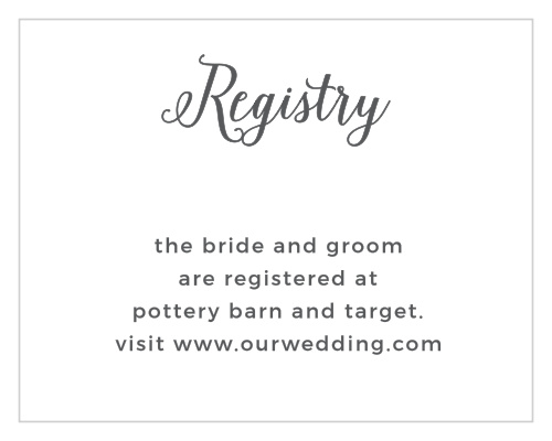 Help guests find your wedding wish list by including the Watercolor Wreath Registry Cards in your wedding stationery. e.