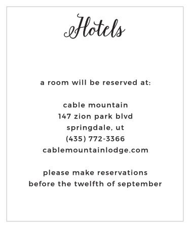 Simplify guests' travel plans with the Floral Stripe Accommodation Cards from the Crafty Pie Collection at Basic Invite. 