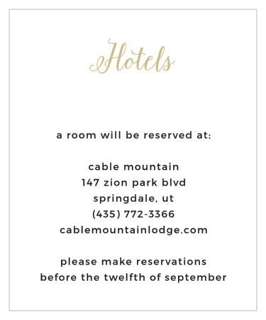 Simplify guests' travel plans with the Floral Stripe Foil Accommodation Cards from the Crafty Pie Collection at Basic Invite. 