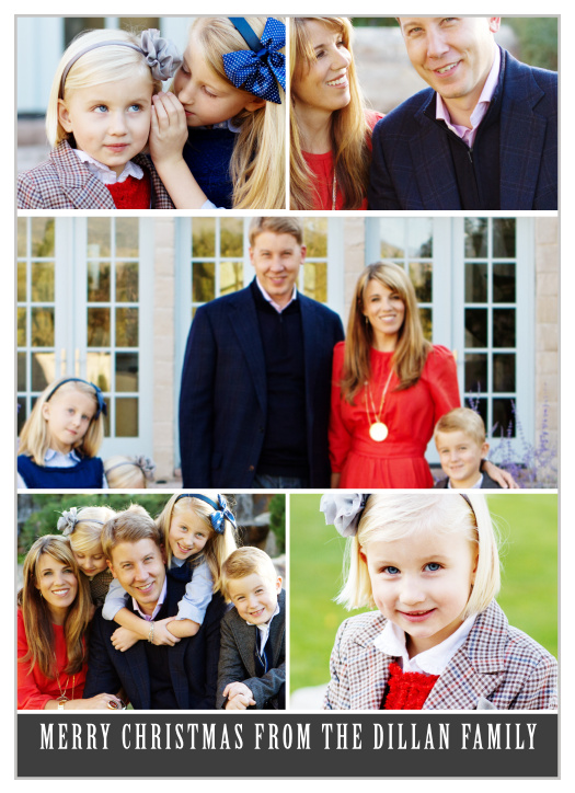 Share your holiday greetings this year with the Picture Perfect Christmas cards. 