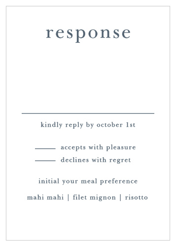 Customize the simplicity of the Brushstroke Bliss Response Cards to meet your stationery needs. 
