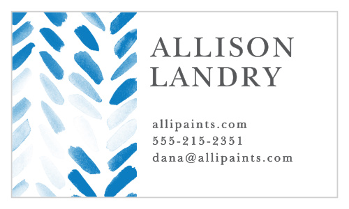 Promote your business with the artistic design of the Painted Chevron Business Cards.