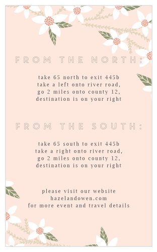 Include the Darling Daisies Direction Cards as a thoughtful addition to your wedding stationery.