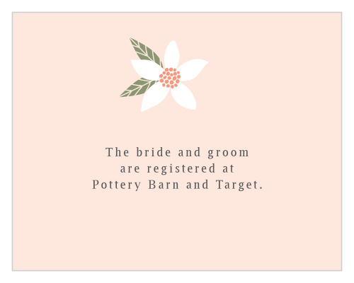 If you have made a registry for your wedding, then you will want to add the Darling Daisies Registry Cards to your wedding stationery.