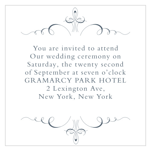 The Old World Winery Ceremony Cards are regal sophistication. 