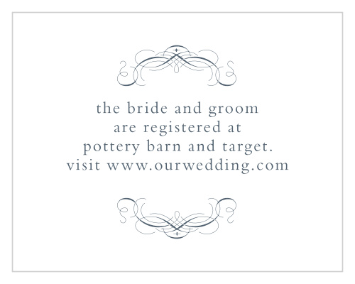 The Old World Winery Registry Cards are small, sophisticated and completely customizable enclosure cards.