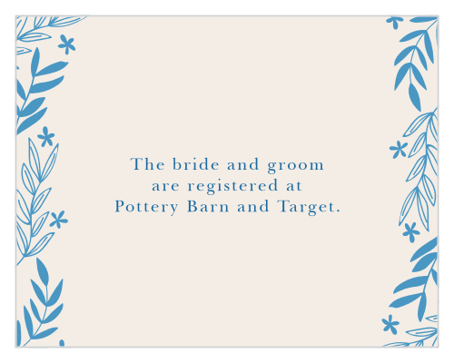 Include the small but significant Spring Garden Registry Cards in your wedding stationery.