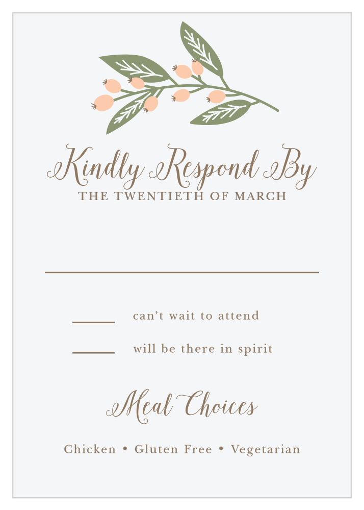 Springtime Berries Response Cards