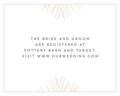 The Tropical Flamingo Foil Registry Cards are small enclosure cards with a big job to do. 