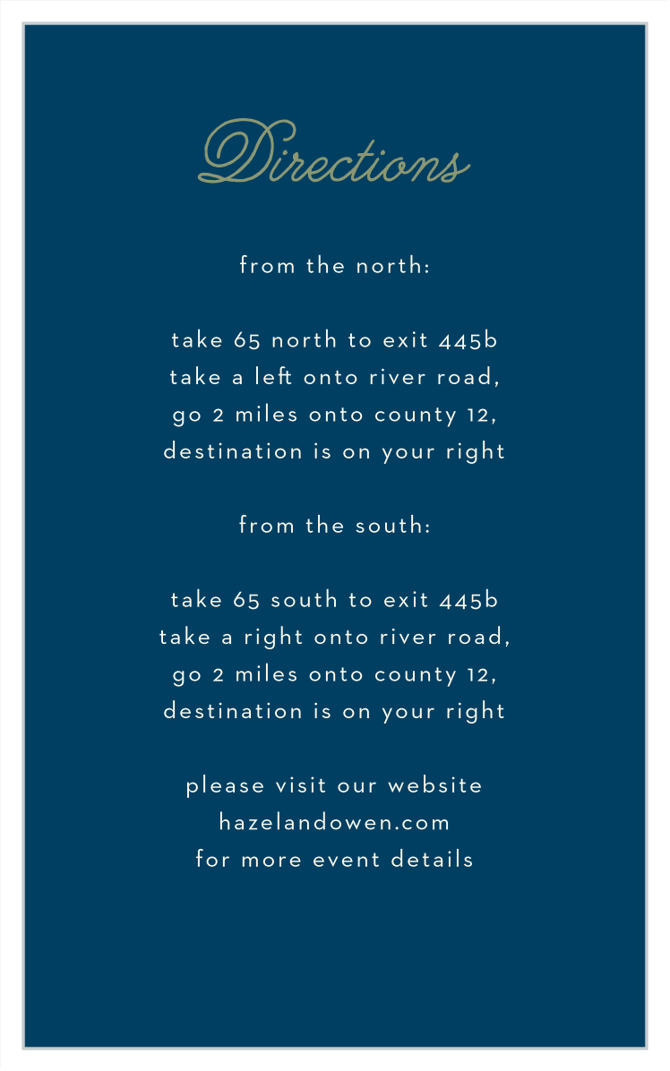 Rustic Blooms Direction Cards