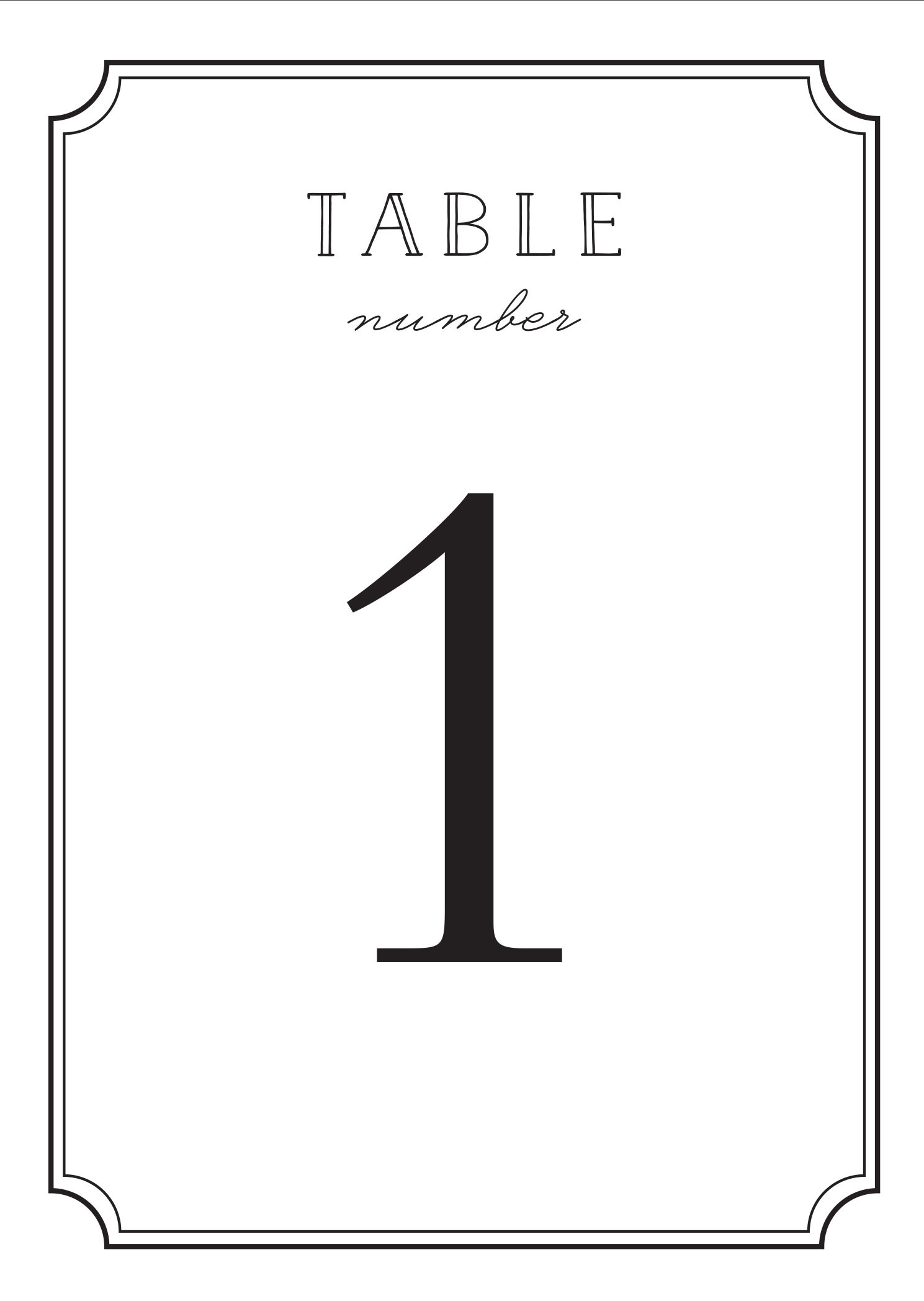 TOP various colours 1-12 or 1-11 Table number Name Wedding Pesonalised