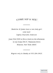 Image for Sip & See option