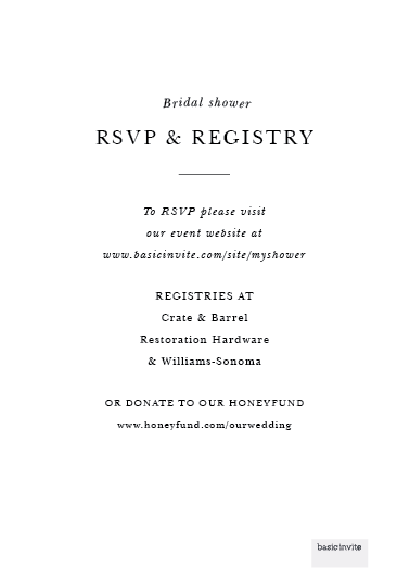 Image for RSVP & Registry option