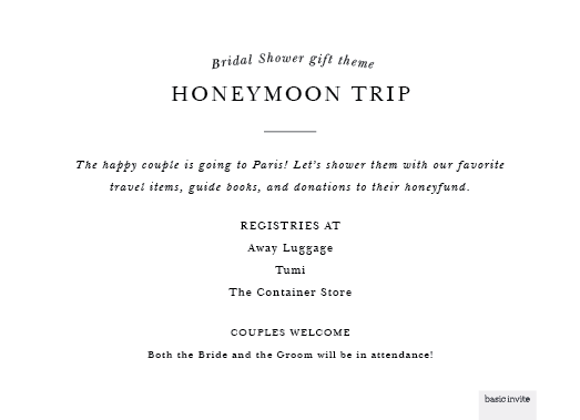 Image for Honeymoon option