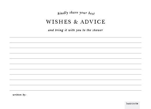 Image for Wishes & Advice option
