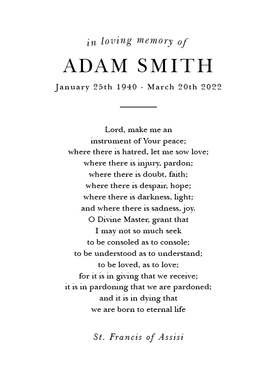 Image for Prayer One option