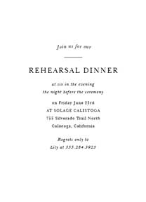 Image for Rehearsal Dinner option