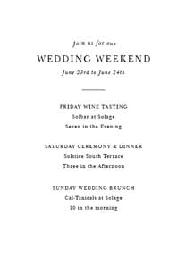 Image for Weekend Events option