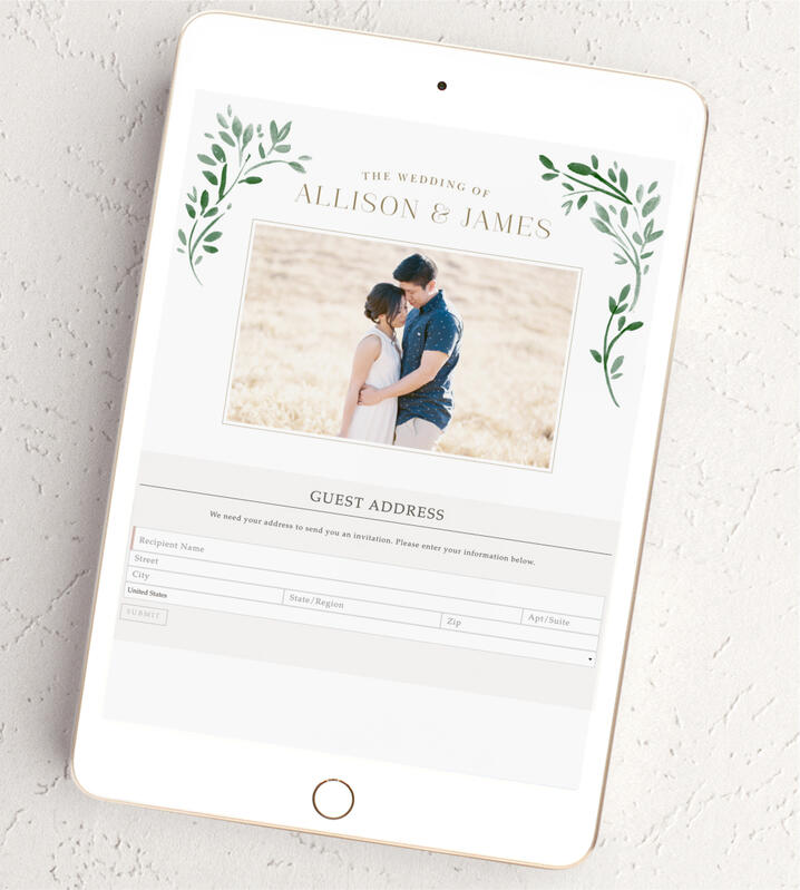 Try out our guest address printing on your envelopes!